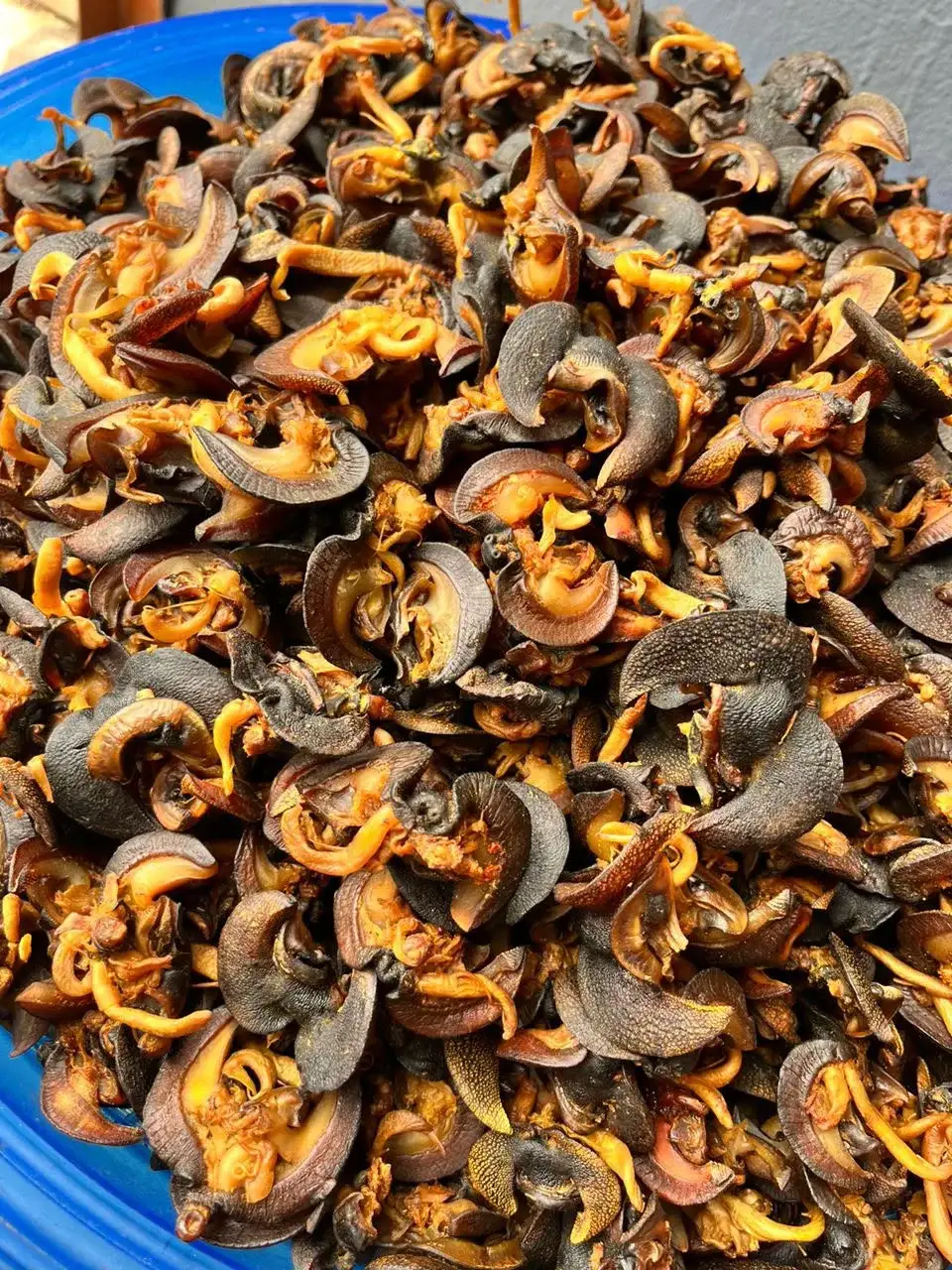 Dry snails, an African dish from Amahs Kitchen
