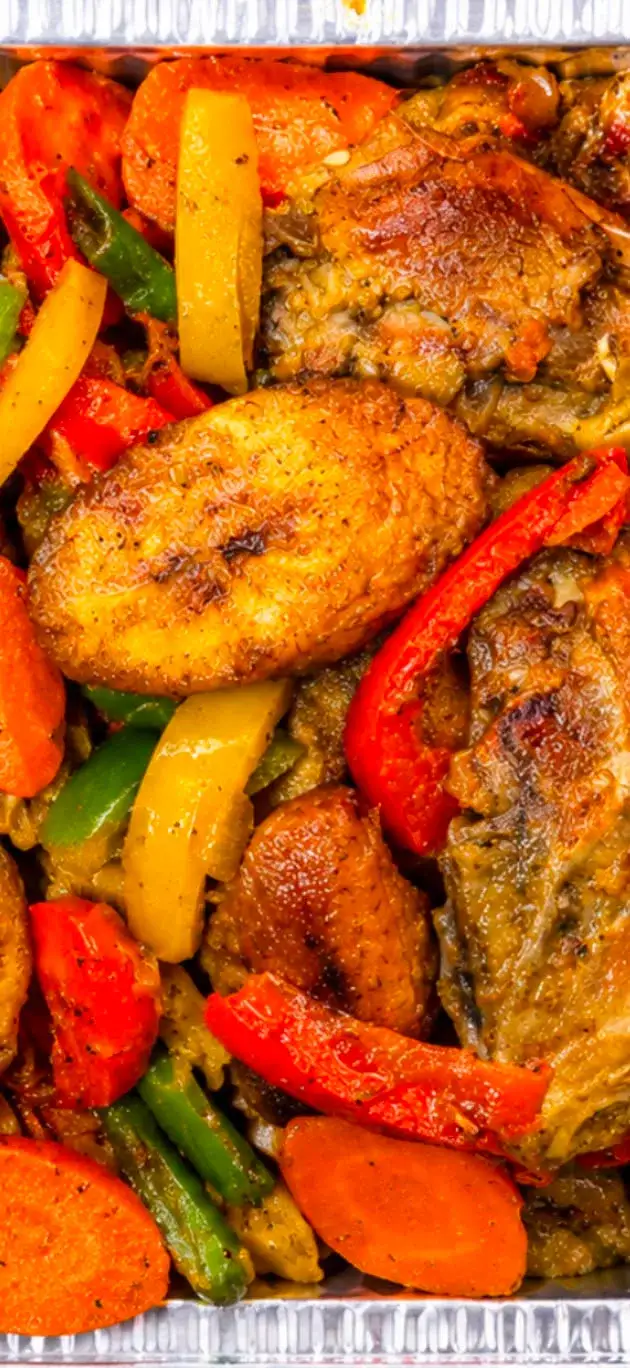 Poulet DG, an African dish from Amahs Kitchen