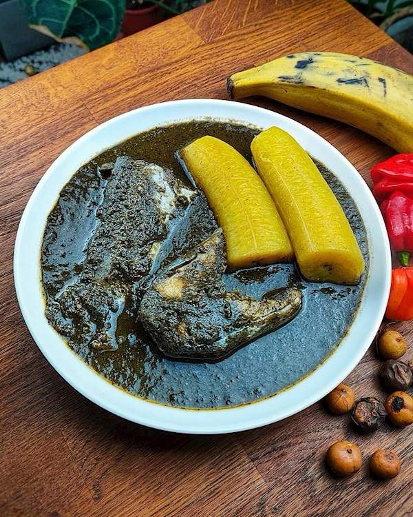 Mbongo tchobi, an African dish from Amahs Kitchen